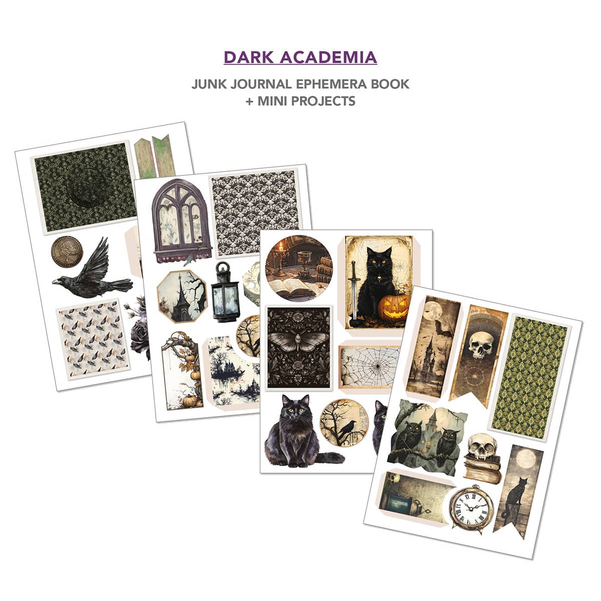 Junk Journal & Ephemera book - Dark Academia - 6 - Ciao Bella - Tidformera