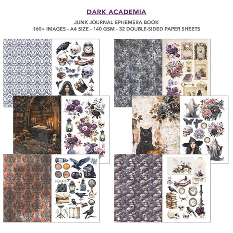 Junk Journal & Ephemera book - Dark Academia - 2 - Ciao Bella - Tidformera