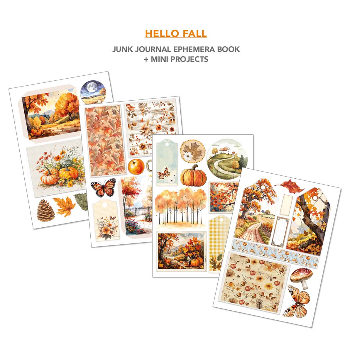 Junk Journal & Ephemera book - Hello Fall - 6 - Ciao Bella - Tidformera