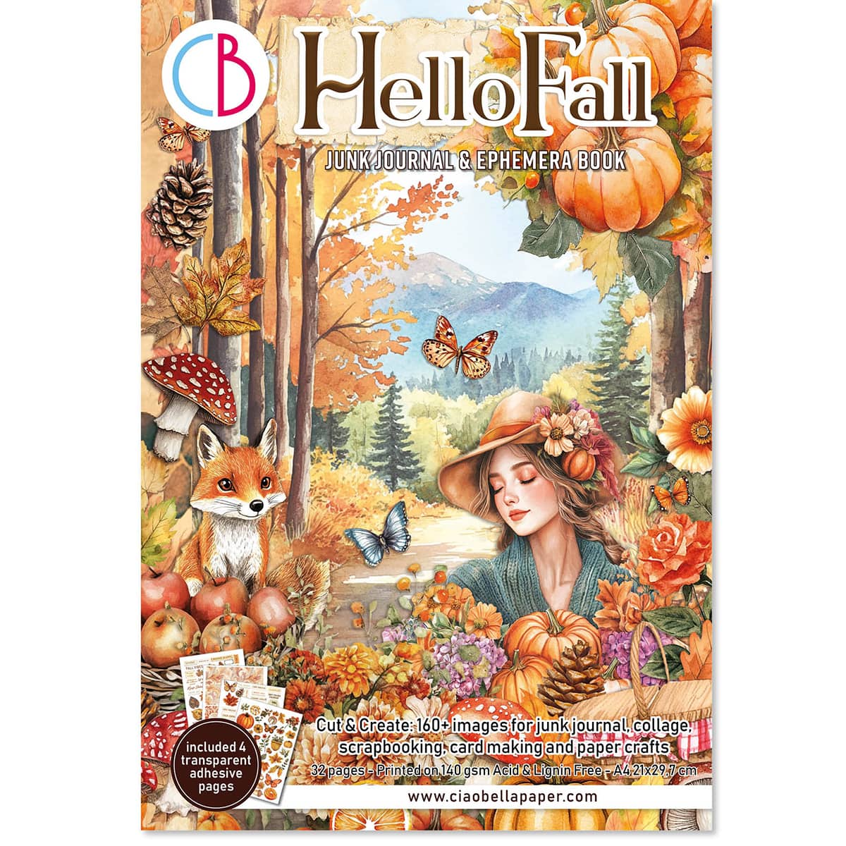 Junk Journal & Ephemera book - Hello Fall - 1 - Ciao Bella - Tidformera
