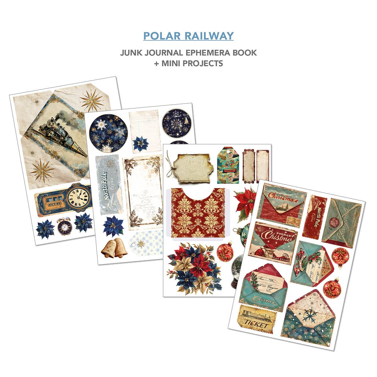 Junk Journal & Ephemera book - Polar Railway - 5 - Ciao Bella - Tidformera