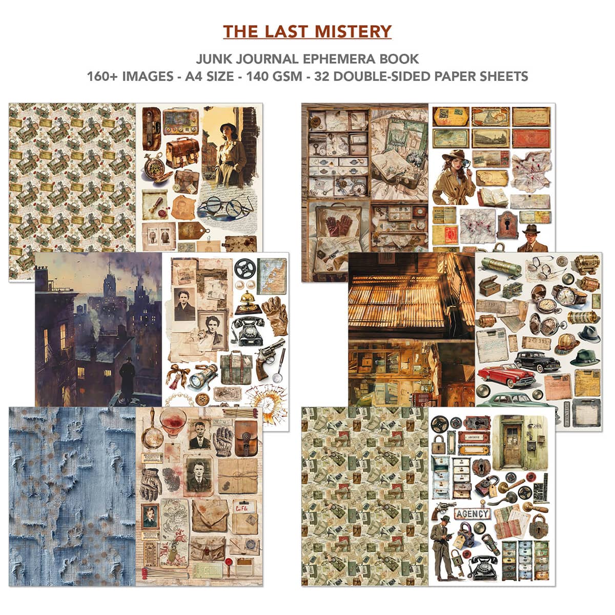 Junk Journal & Ephemera book - The Last Mystery - 3 - Ciao Bella - Tidformera