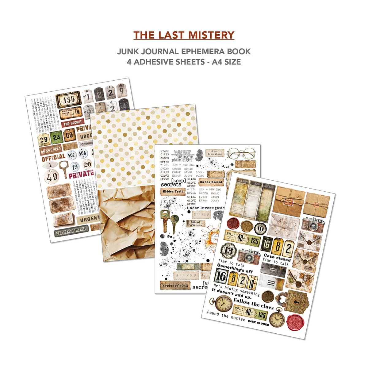 Junk Journal & Ephemera book - The Last Mystery - 5 - Ciao Bella - Tidformera