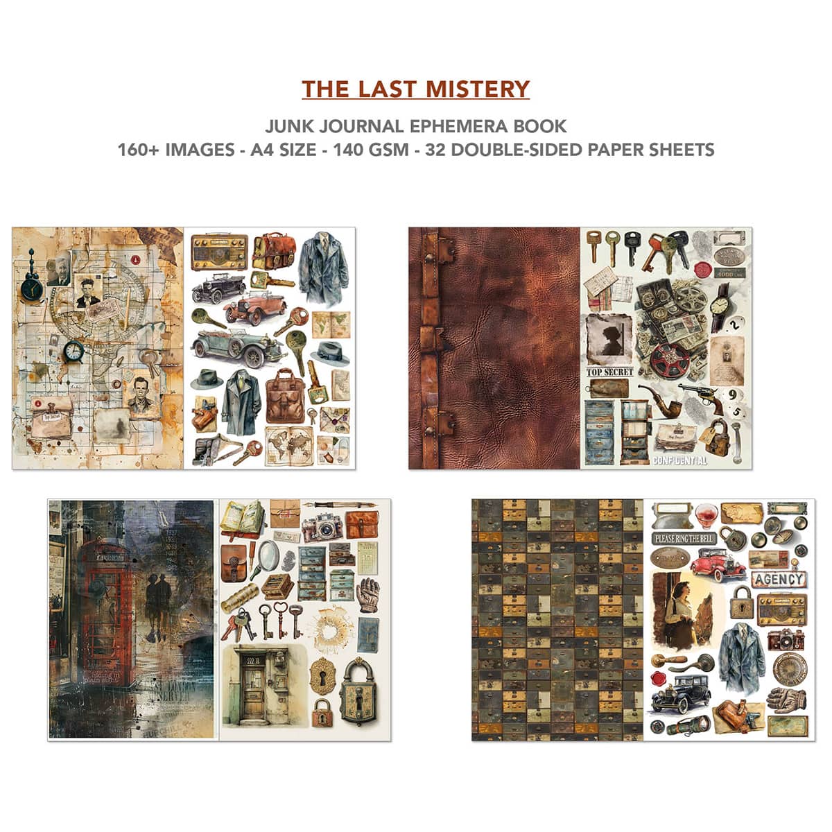 Junk Journal & Ephemera book - The Last Mystery - 4 - Ciao Bella - Tidformera