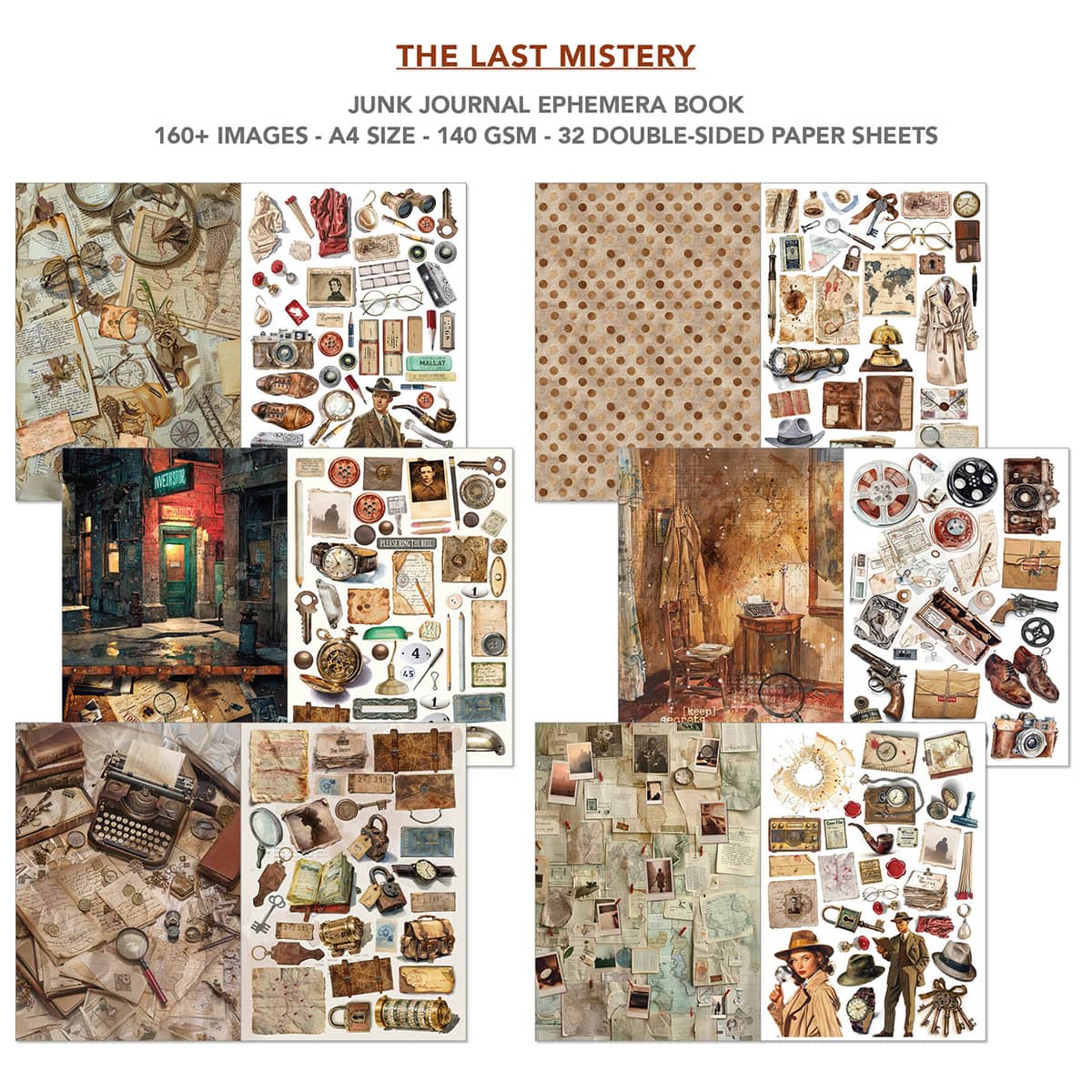 Junk Journal & Ephemera book - The Last Mystery - 2 - Ciao Bella - Tidformera