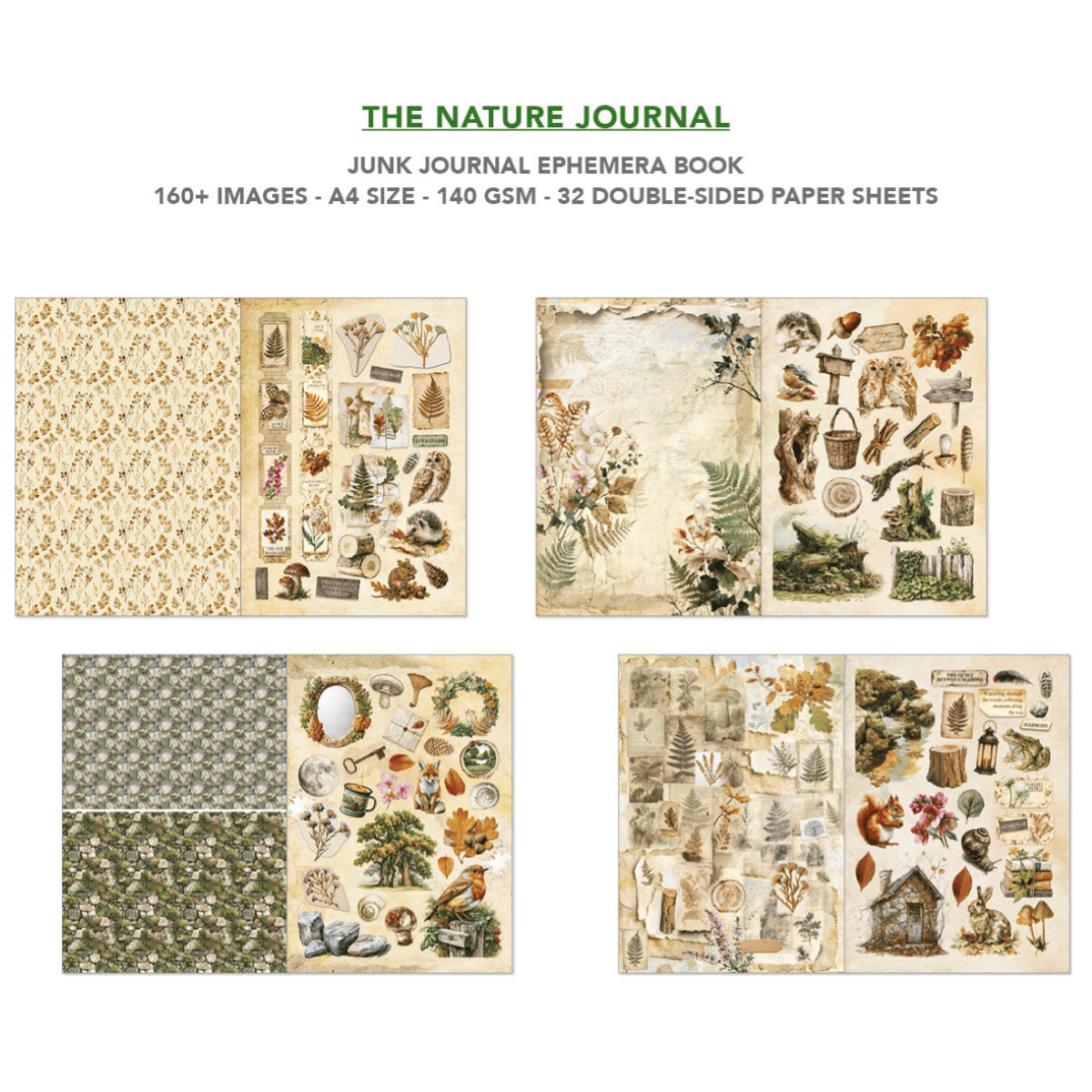 Junk Journal & Ephemera book - The Nature Journal - 4 - Ciao Bella - Tidformera