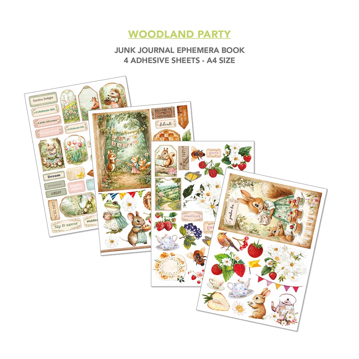 Junk Journal & Ephemera book - Woodland Party - 6 - Ciao Bella - Tidformera