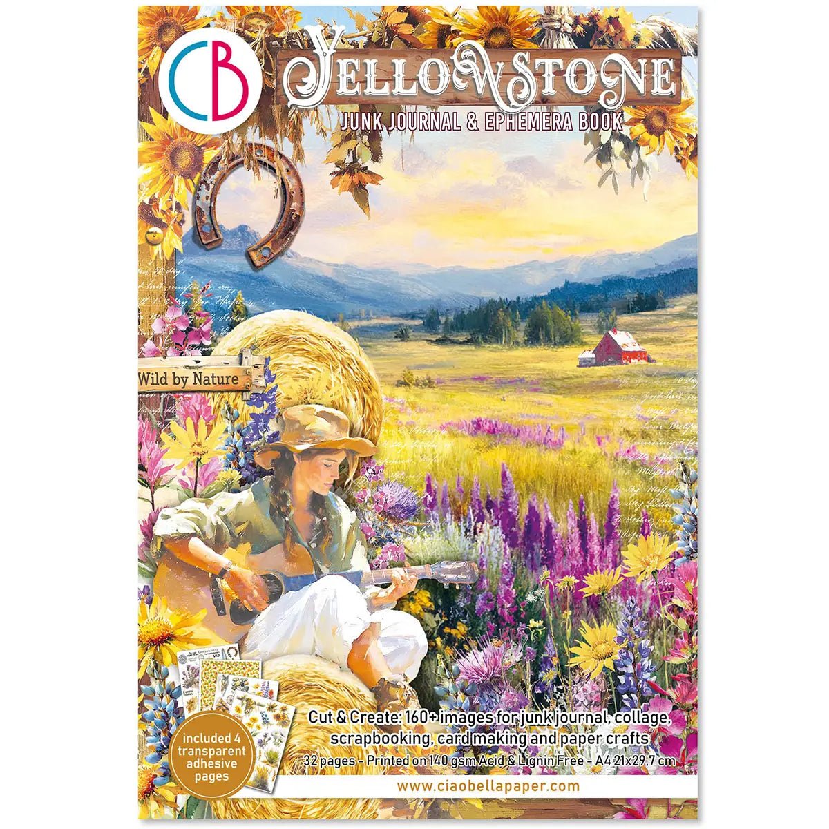 Junk Journal & Ephemera book - Yellowstone - 1 - Ciao Bella - Tidformera