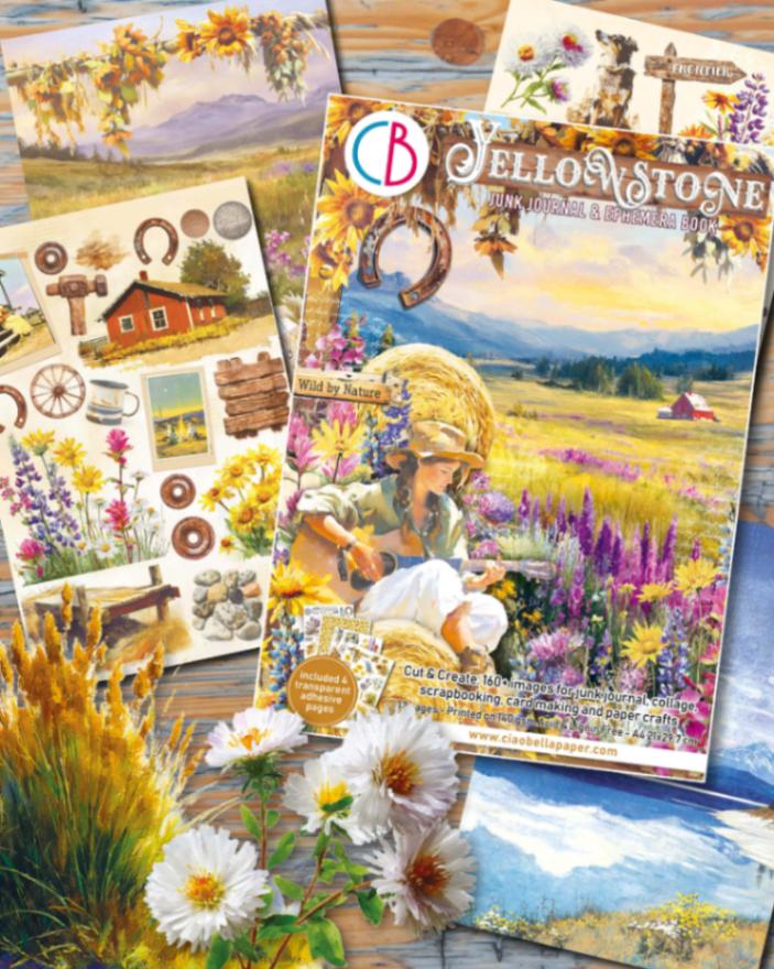 Junk Journal & Ephemera book - Yellowstone - 1 - Ciao Bella - Tidformera