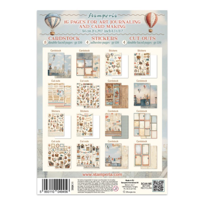 Junk Journal - Family - 9 - Stamperia - Tidformera