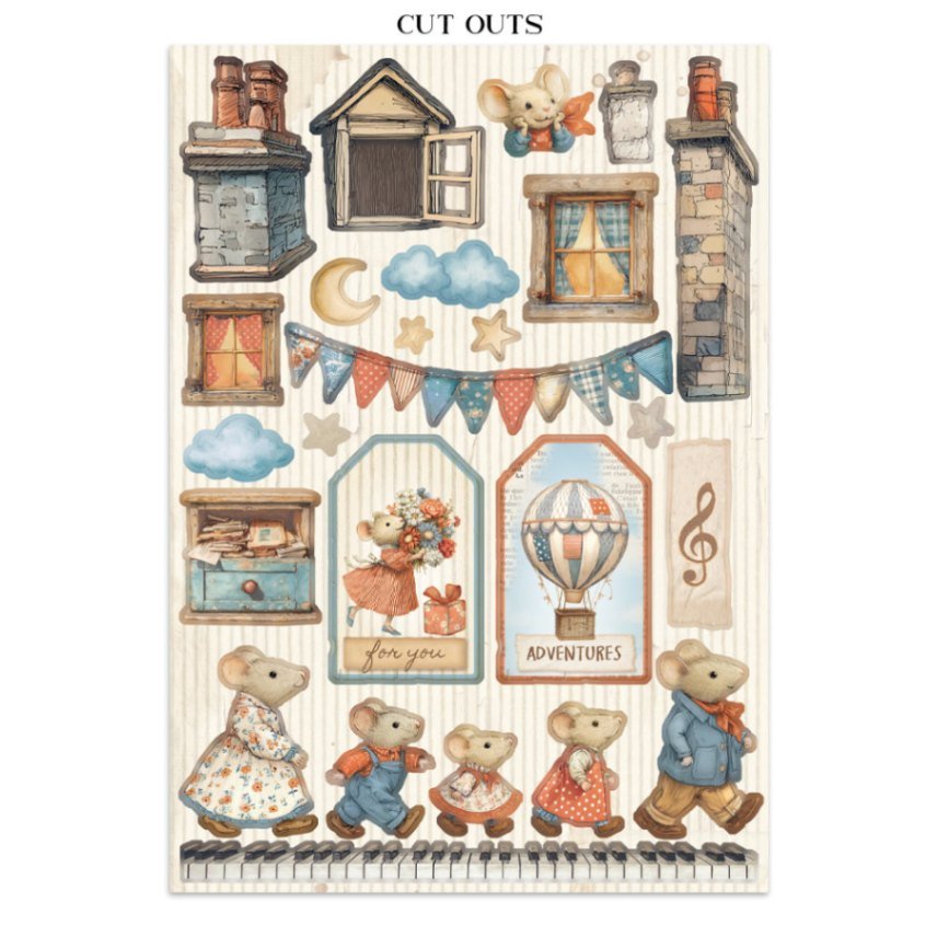 Junk Journal - Family - 17 - Stamperia - Tidformera