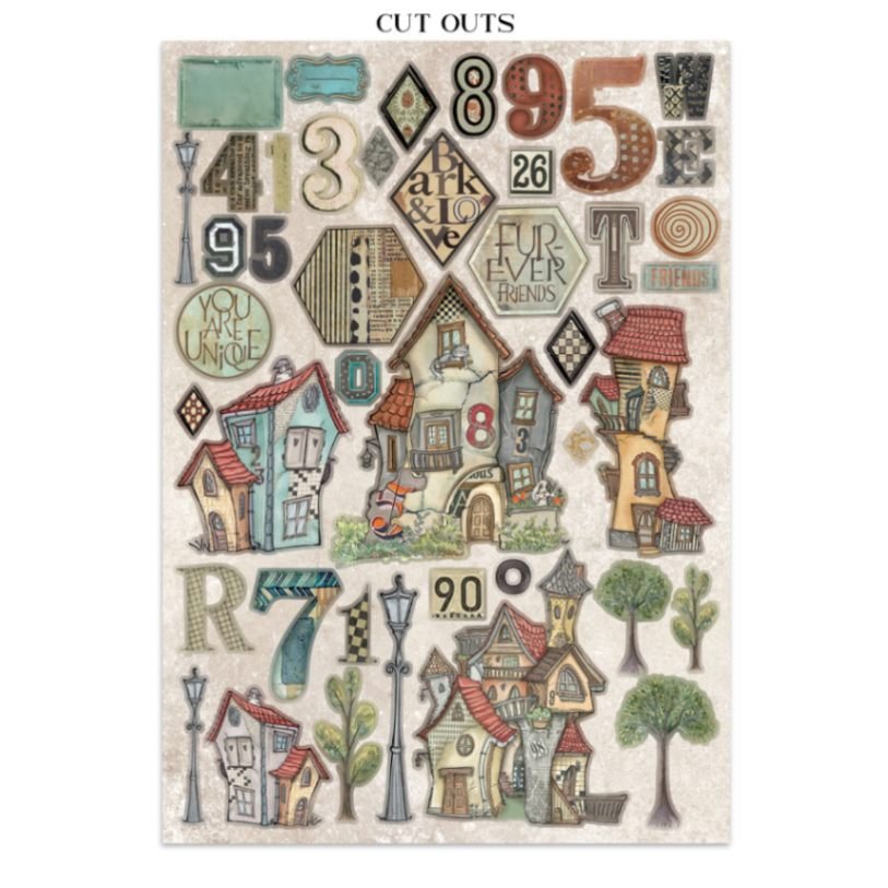 Junk Journal - Furry Friends - 14 - Stamperia - Tidformera