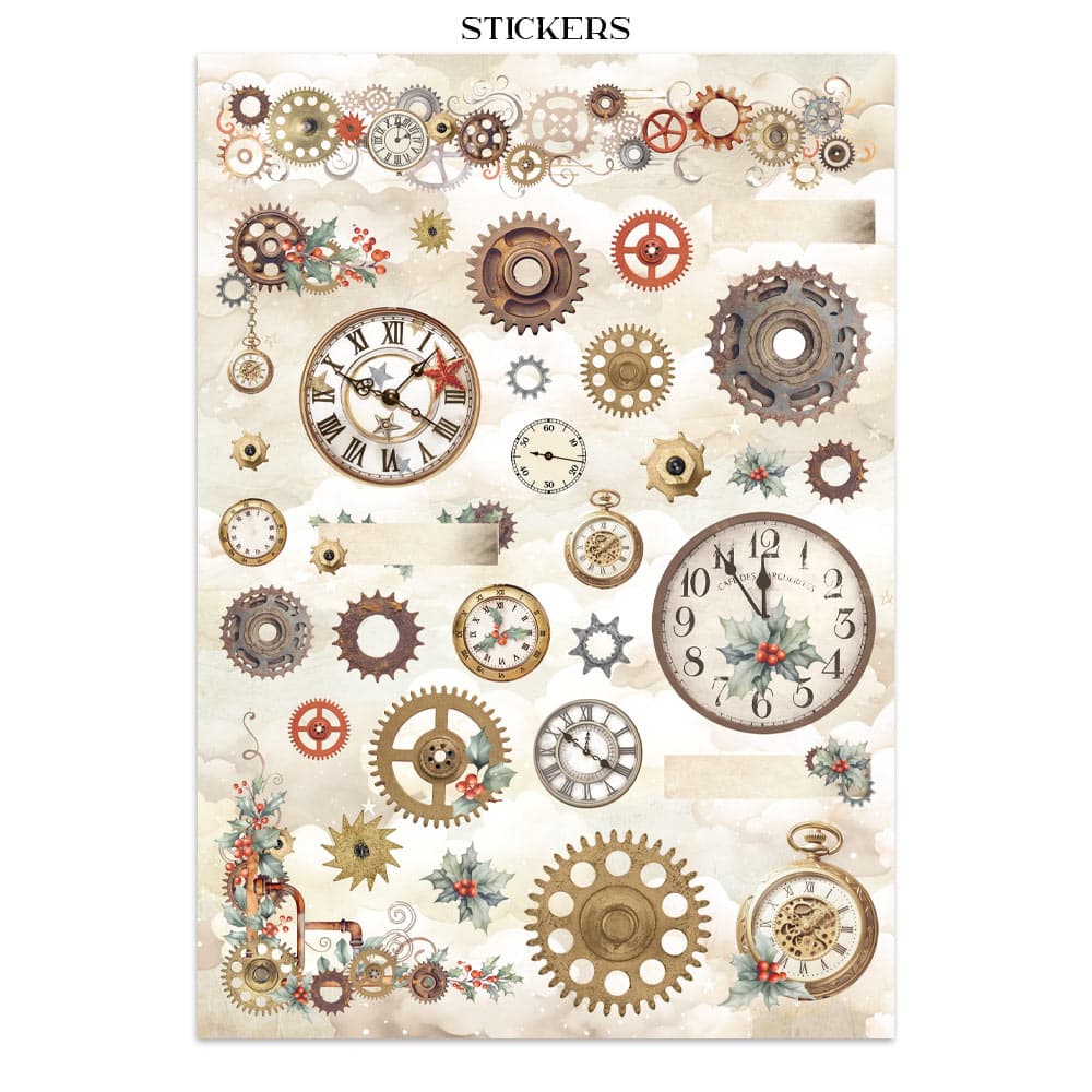 Junk Journal - Gear up for Christmas - 14 - Stamperia - Tidformera