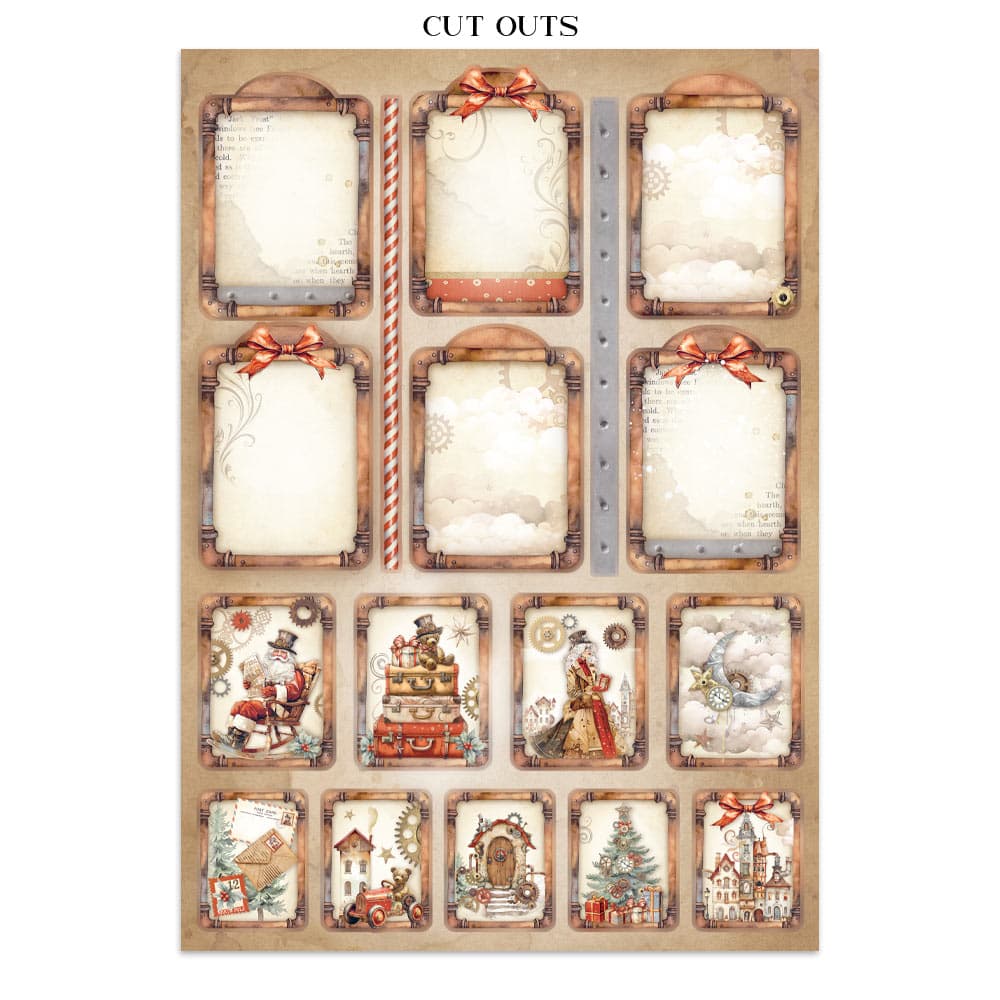 Junk Journal - Gear up for Christmas - 5 - Stamperia - Tidformera