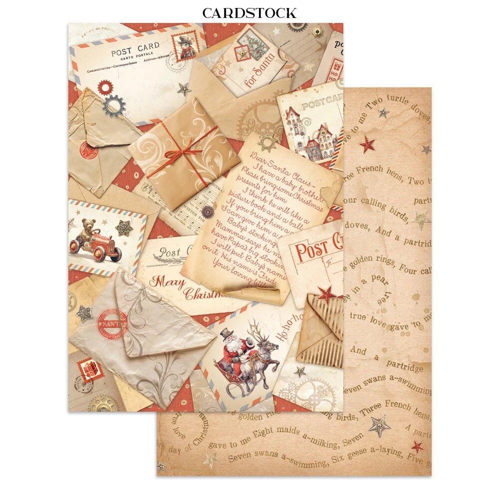 Junk Journal - Gear up for Christmas - 2 - Stamperia - Tidformera