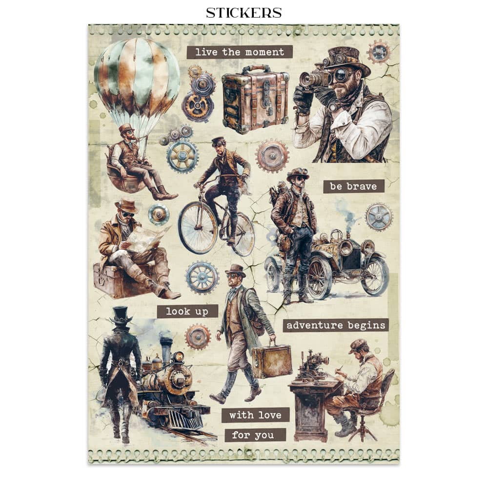 Junk Journal - Voyages Fantastiques - 5 - Stamperia - Tidformera