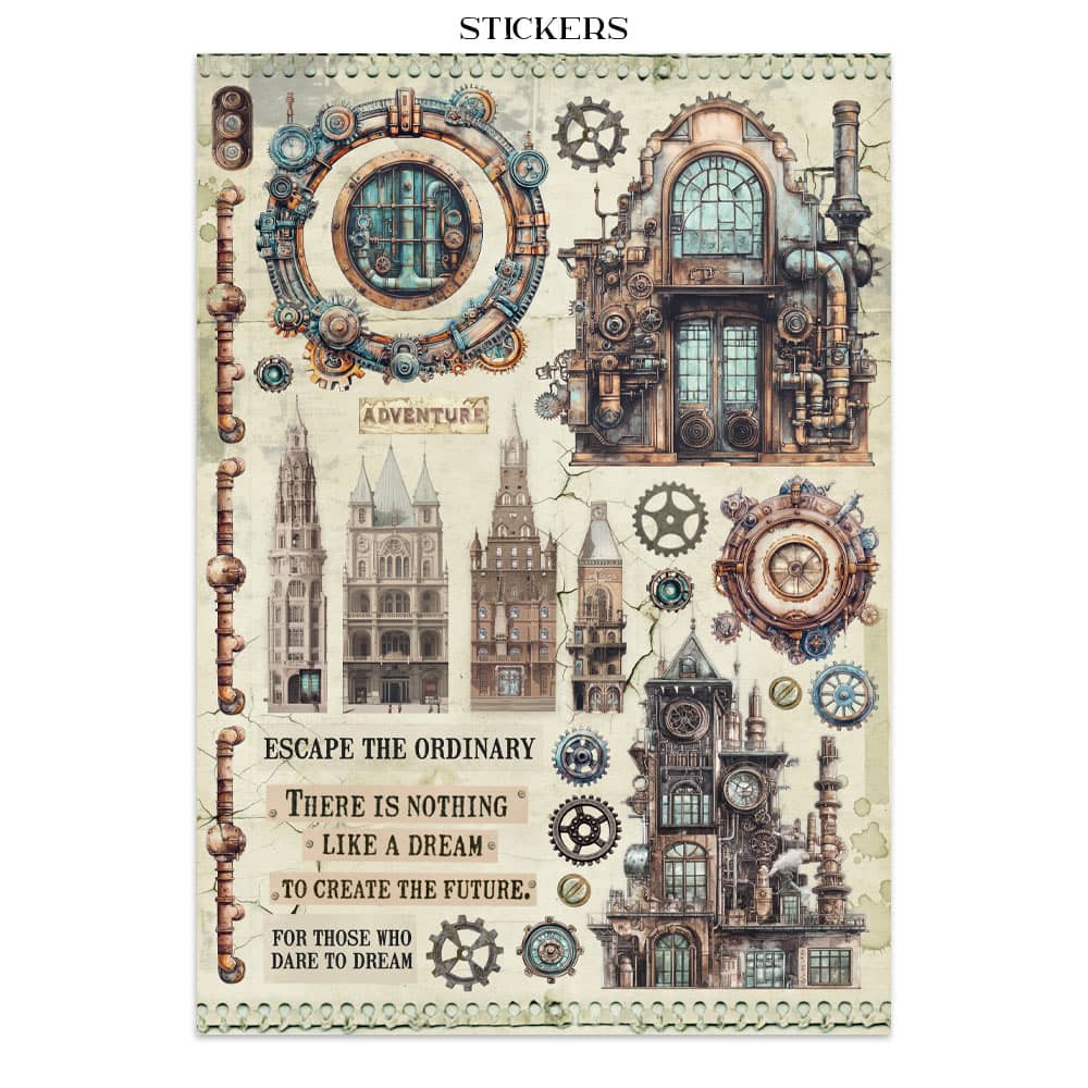 Junk Journal - Voyages Fantastiques - 11 - Stamperia - Tidformera