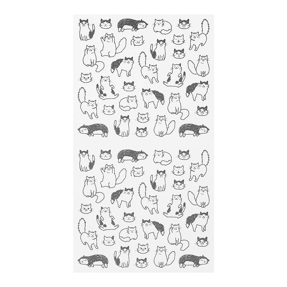 Kalenderstickers Djurtema - Cats - 2 - Midori - Tidformera