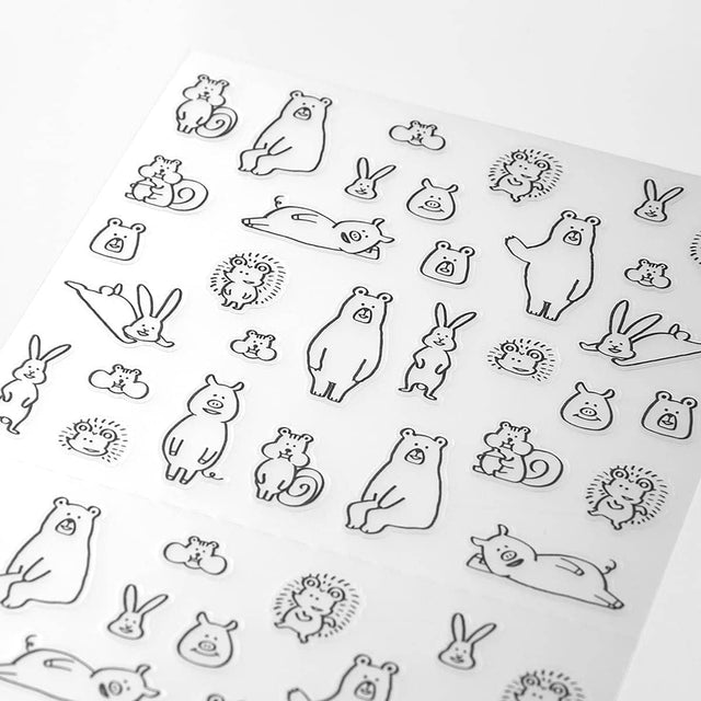 Kalenderstickers Djurtema - Forest animals - 1 - Midori - Tidformera