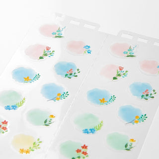 Kalenderstickers Moln - Flower L - 1 - Midori - Tidformera