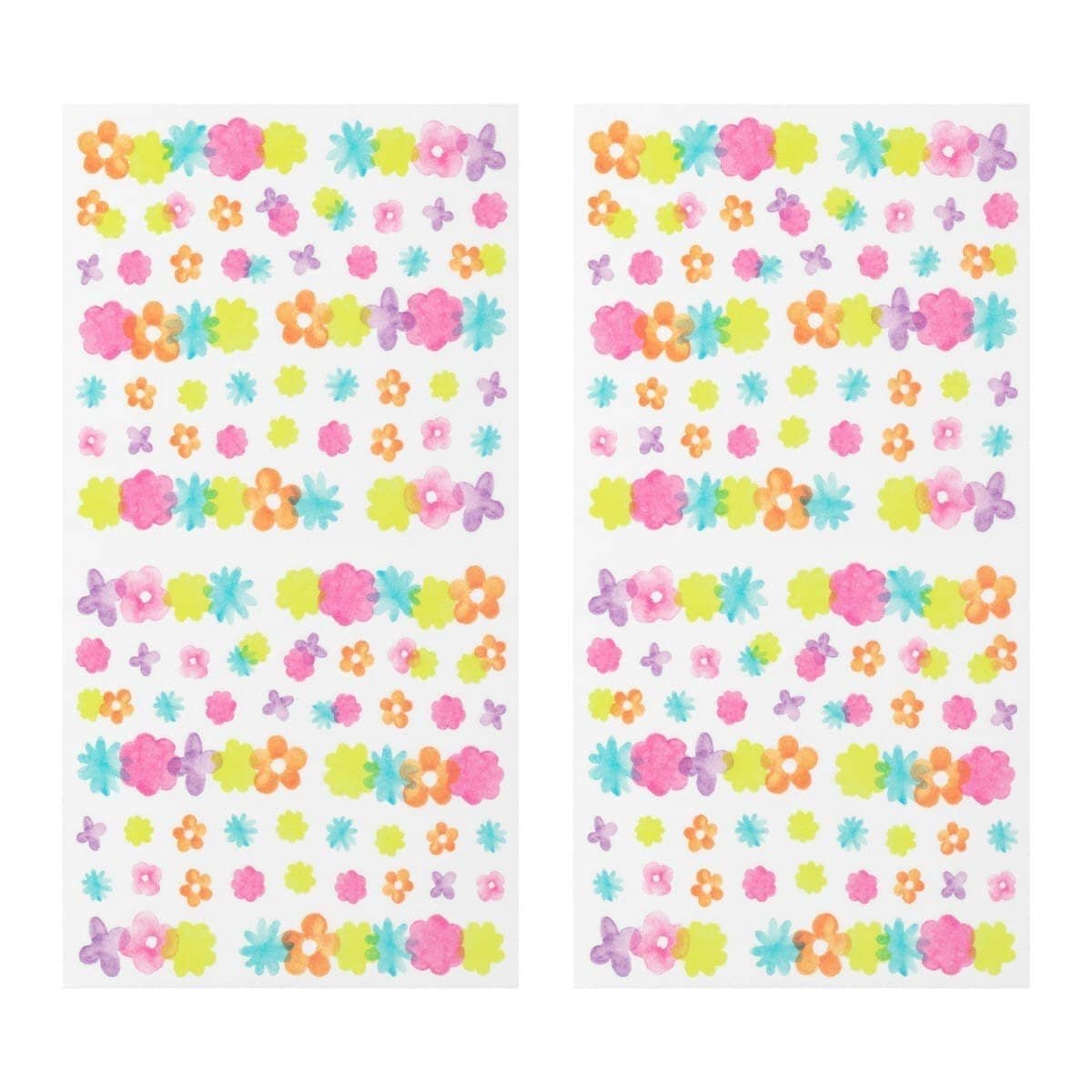 Kalenderstickers Washi stickers Dekoration - Flower - 2 - Midori - Tidformera