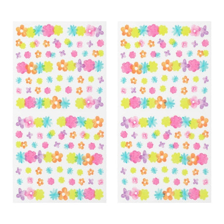Kalenderstickers Washi stickers Dekoration - Flower - 2 - Midori - Tidformera