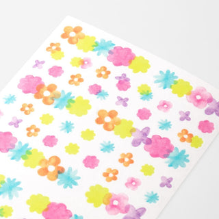 Kalenderstickers Washi stickers Dekoration - Flower - 1 - Midori - Tidformera