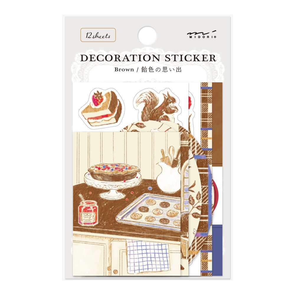 Limited edition Midori - Decoration sticker - Brown - Midori - Tidformera