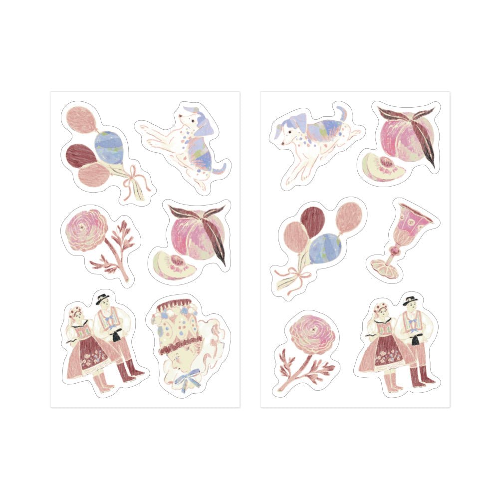 Limited edition Midori - Decoration sticker - Pink - 2 - Midori - Tidformera