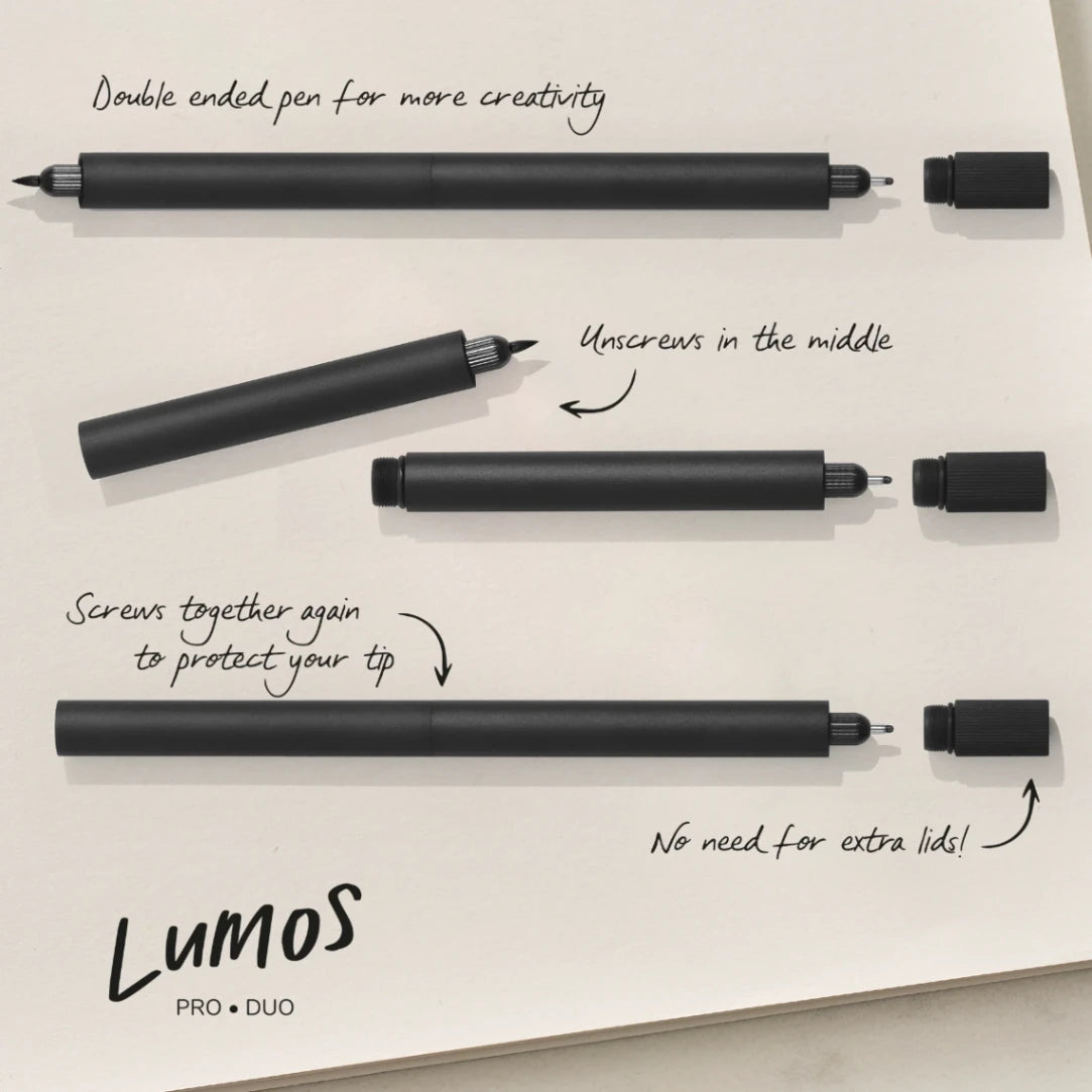 Lumos Pro Refillable Multi-Tip Pen - Duo Tip - Lilac