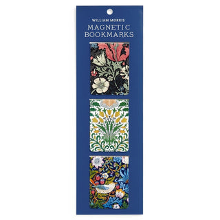 Magnetic bookmarks - William Morris frÄn Galison. Förpackning med tre stycken bokm - Tidformerarken som har olika motiv frÄn William Morris.