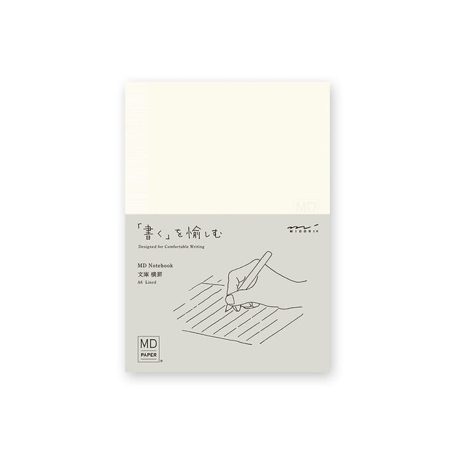 MD Notebook B6 Slim - Lined. Linjerad anteckningsbok från Midori - Tidformera