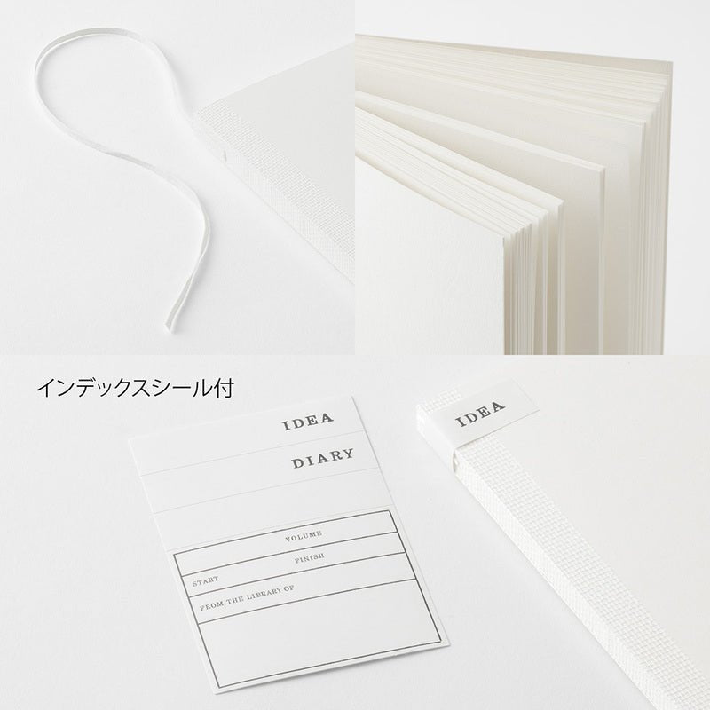 MD Notebook Cotton Square - Blank - 3 - Midori - Tidformera