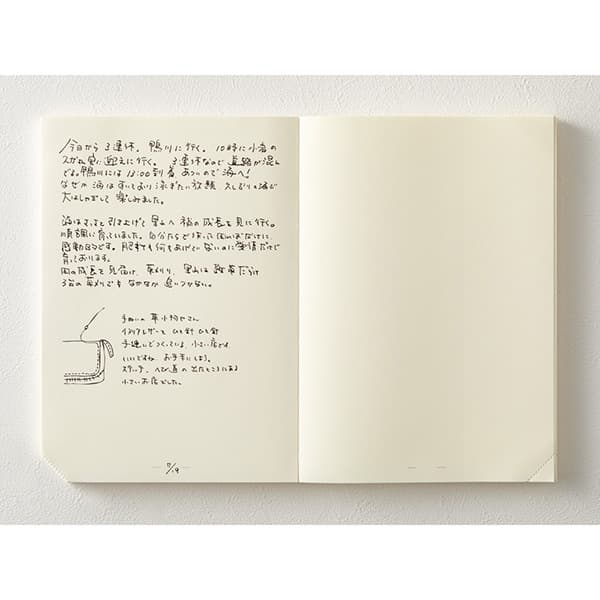 MD Notebook Journal A5 Olinjerad - 368 pages - 6 - Midori - Tidformera