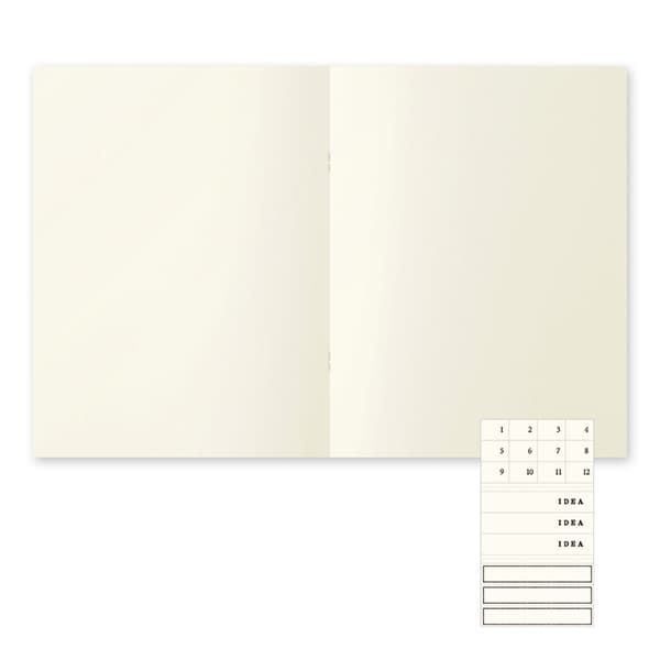 MD Notebook Light - Skrivhäfte - 3 - pack A4 - Blank - 3 - Midori - Tidformera