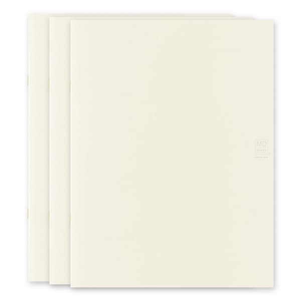MD Notebook Light - Skrivhäfte - 3 - pack A4 - Blank - 2 - Midori - Tidformera
