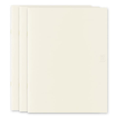 MD Notebook Light - Skrivhäfte - 3 - pack A4 - Blank - 2 - Midori - Tidformera