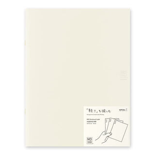 MD Notebook Light - Skrivhäfte - 3 - pack A4 - Blank - 1 - Midori - Tidformera
