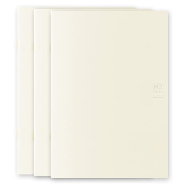 MD Notebook Light - Skrivhäfte - 3 - pack A5 - Linjerad - 2 - Midori - Tidformera