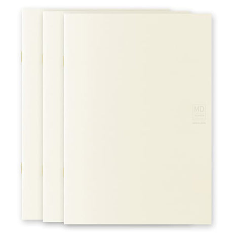 MD Notebook Light - Skrivhäfte - 3 - pack A5 - Linjerad - 2 - Midori - Tidformera