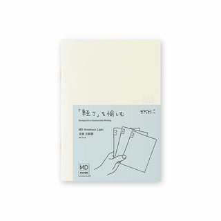 MD Notebook Light - Skrivhäfte - 3 - pack A6 - Rutad - 1 - Midori - Tidformera