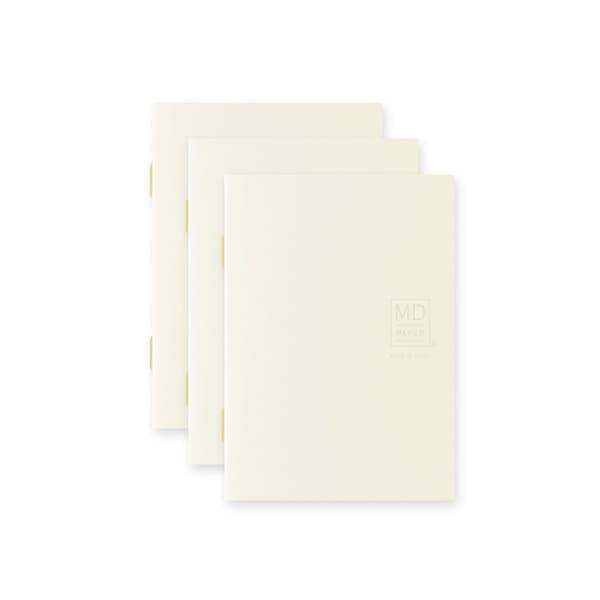 MD Notebook Light - Skrivhäfte - 3 - pack A7 - Olinjerad - 2 - Midori - Tidformera