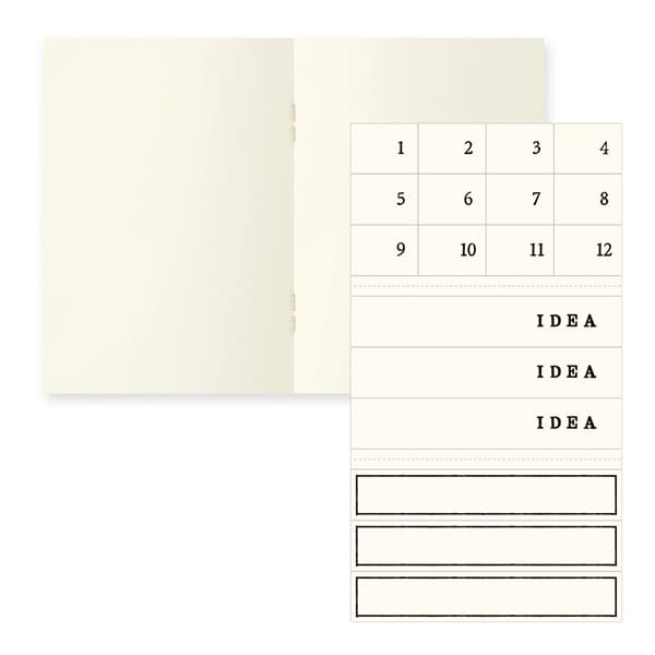 MD Notebook Light - Skrivhäfte - 3 - pack A7 - Olinjerad - 3 - Midori - Tidformera