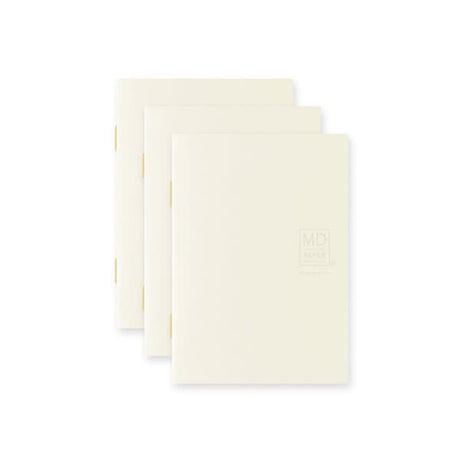MD Notebook Light - Skrivhäfte - 3 - pack A7 - Rutad - 2 - Midori - Tidformera