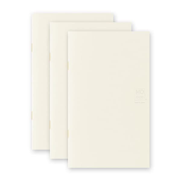 MD Notebook Light - Skrivhäfte - 3 - pack B6 Slim - Linjerad - 2 - Midori - Tidformera