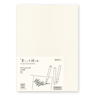 MD Notebook Thick A5 - Blank. Olinjerad anteckningsbok från Midori - Tidformera