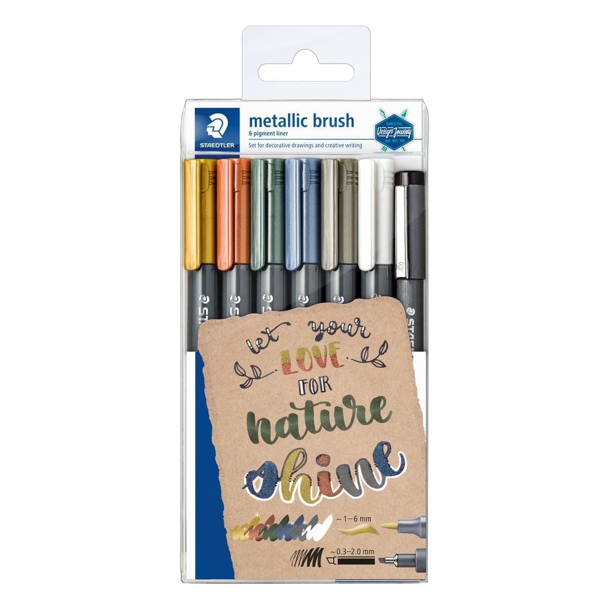 Metallic brush - 7 - pack - 1 - Staedtler - Tidformera