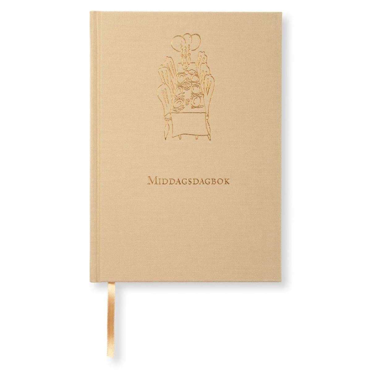 Middagsdagbok - Nature från Paperstyle - Beige anteckningsbok - Tidformera