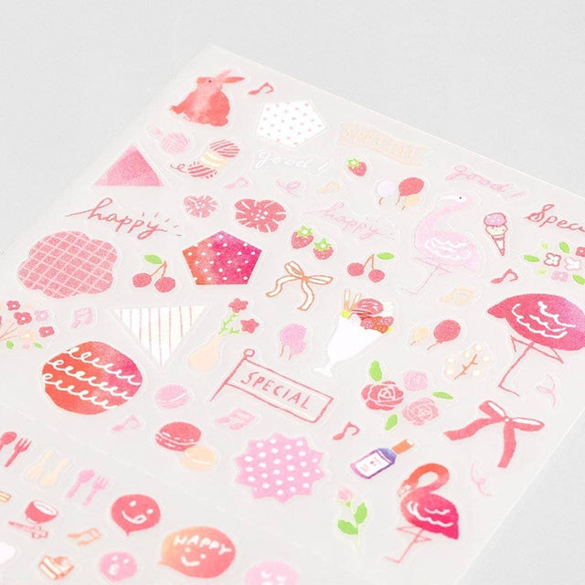 Midori Kalenderstickers Färgtema - Pink - 1 - Midori - Tidformera