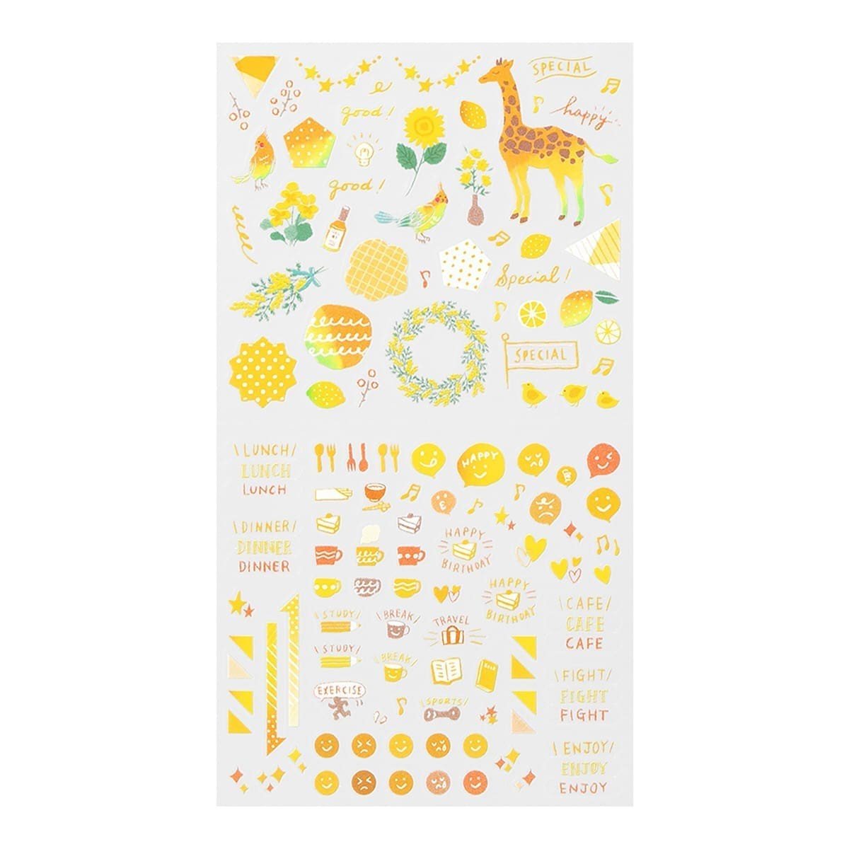 Midori Kalenderstickers Färgtema - Yellow - 2 - Midori - Tidformera